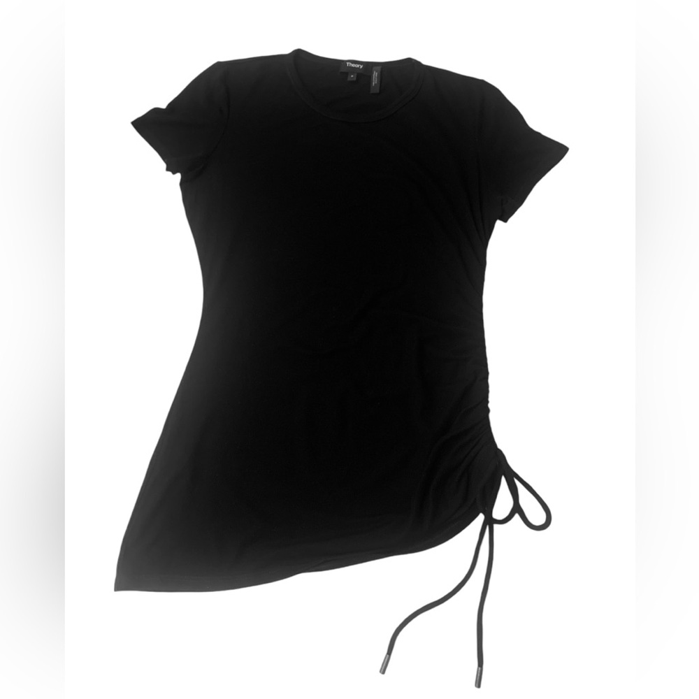 Theory Drawstring Fitted Tee - Picture 2 of 5